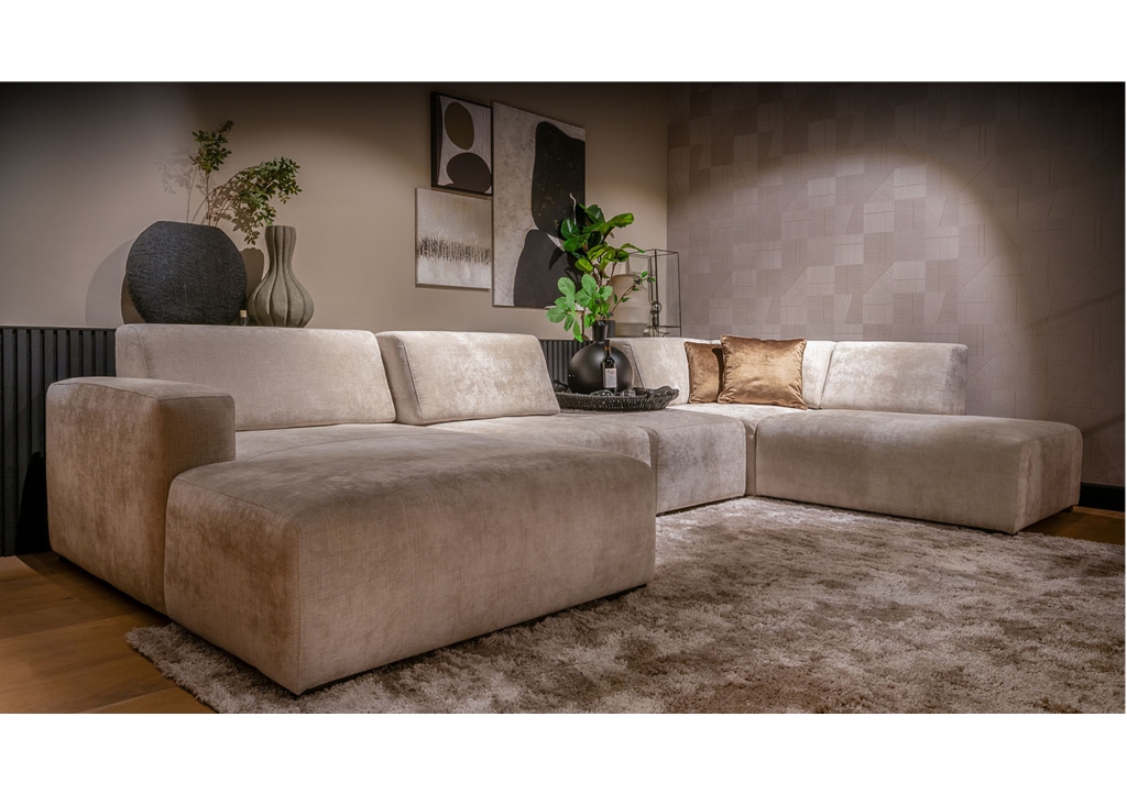 Boaz bank van UrbanSofa standaard met verstelbare rugleuning