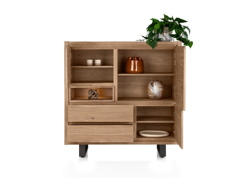 bonaire-highboard-happyathome-eiken-fineer-3-drs-2-laden-1-niche-front-open