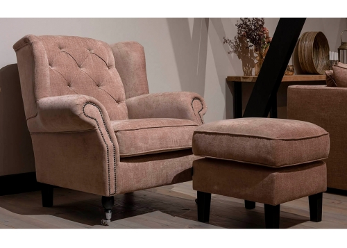 Chelsey fauteuil van UrbanSofa leverbaar in vele stof- en leersoorten 1