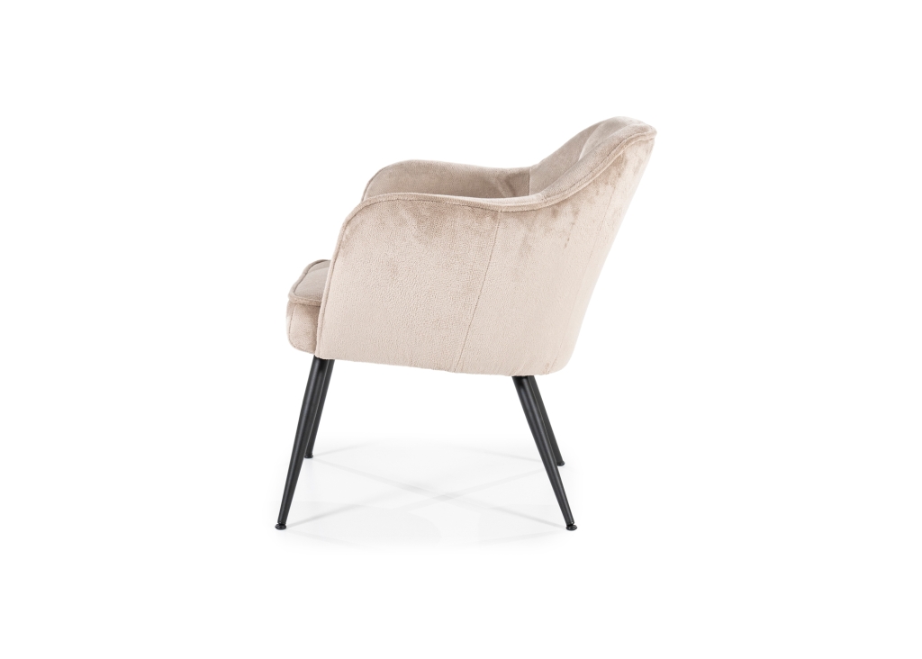 Dana fauteuil op pootjes in vele kleuren stof en microleder 2