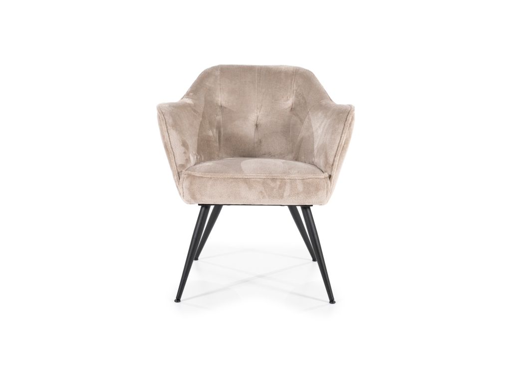 Dana fauteuil op pootjes in vele kleuren stof en microleder 3