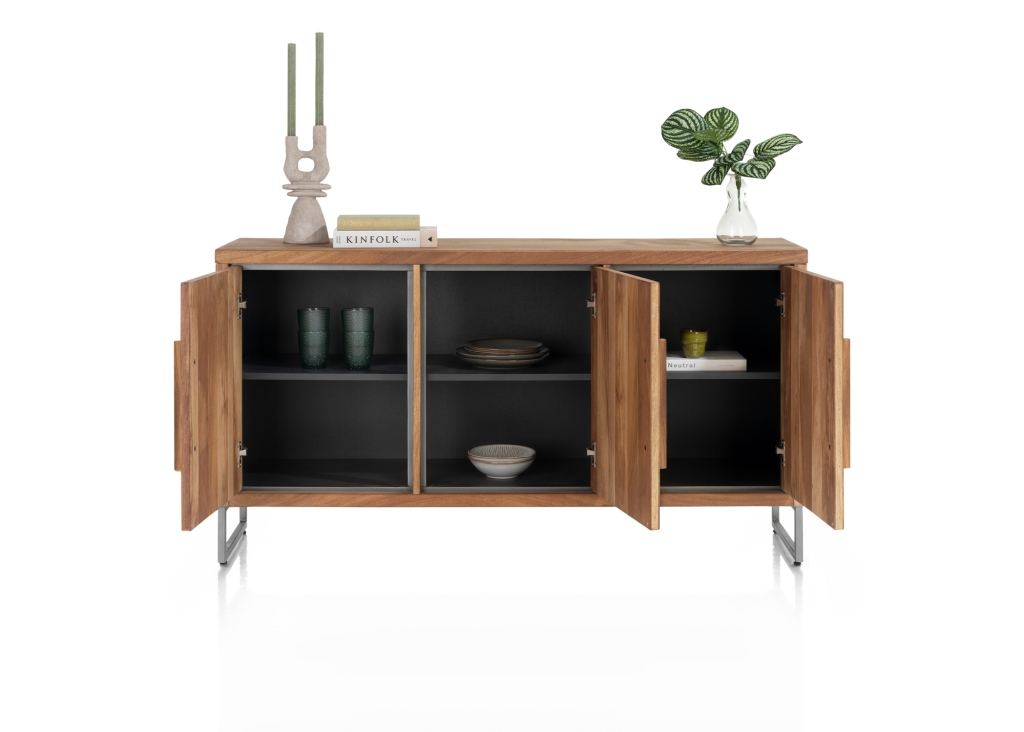 Everest dressoir 150, gemaakt in Mangifera fineer open
