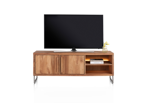 Everest tv-dressoir van Happy@Home in smoked Magnifera fineer 160cm recht