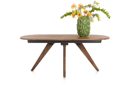 Everest eettafel vast of uitschuif in smoked Magnifera fineer