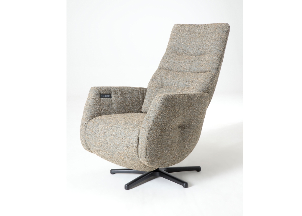 Feelz relaxfauteuil R04-A04 leverbaar in stof of leder in 5 maten - uit