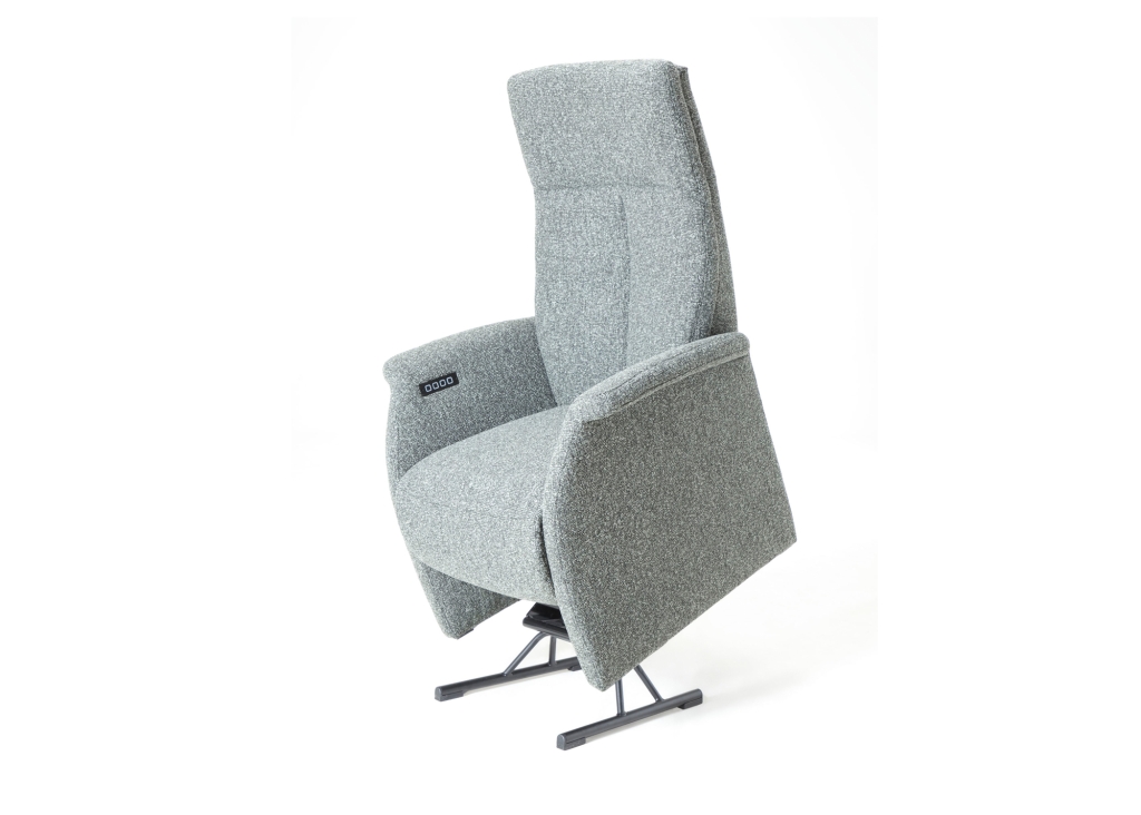 Feelz relaxfauteuil R06-A06 leverbaar in stof of leder in 5 maten - schuin-sta-op