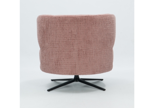 Lisa draaifauteuil of op ronde poten in vele stoffen leverbaar achter