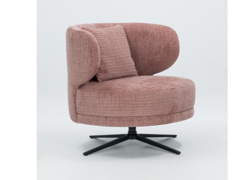 Lisa draaifauteuil of op ronde poten in vele stoffen leverbaar
