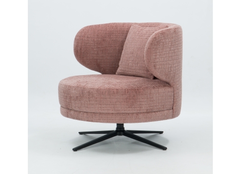 Lisa draaifauteuil of op ronde poten in vele stoffen leverbaar