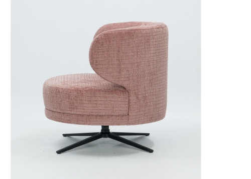 Lisa draaifauteuil of op ronde poten in vele stoffen leverbaar-1