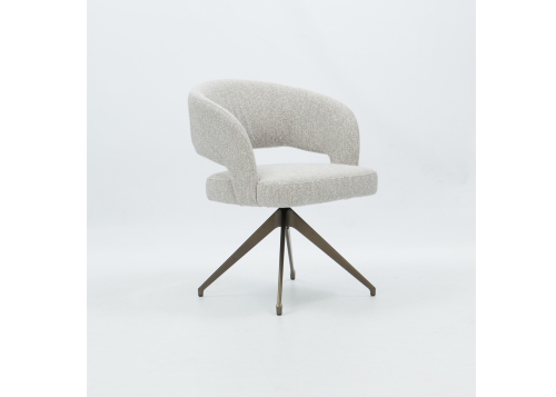 Manon armstoelen schuin voor in stof of leer schuin voor