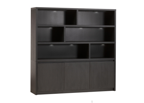 Wandmeubel Milanello 3-drs + 6-open vak + LED