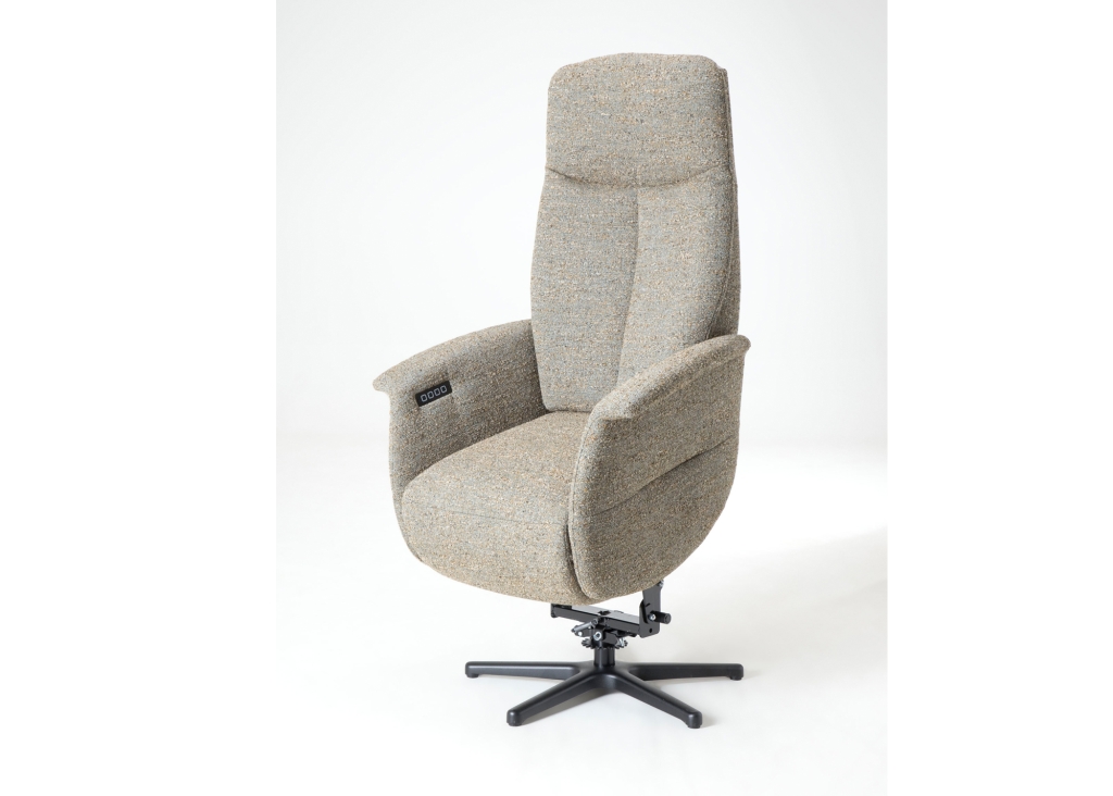 Feelz relaxfauteuil R01-A01 leverbaar in stof of leder - op-sta