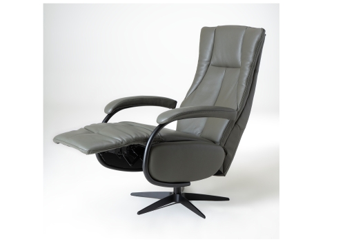 Feelz relaxfauteuil R05-A05 leverbaar in stof of leder in 5 maten - uit