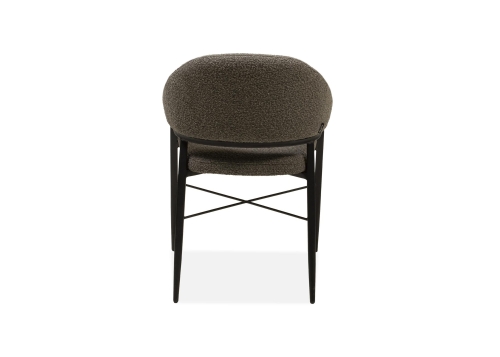 Roma eetkamerstoelen met metalen frame in 3 kleuren Touch stof recht achter