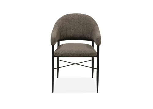 Roma eetkamerstoelen met metalen frame in 3 kleuren Touch stof recht voor