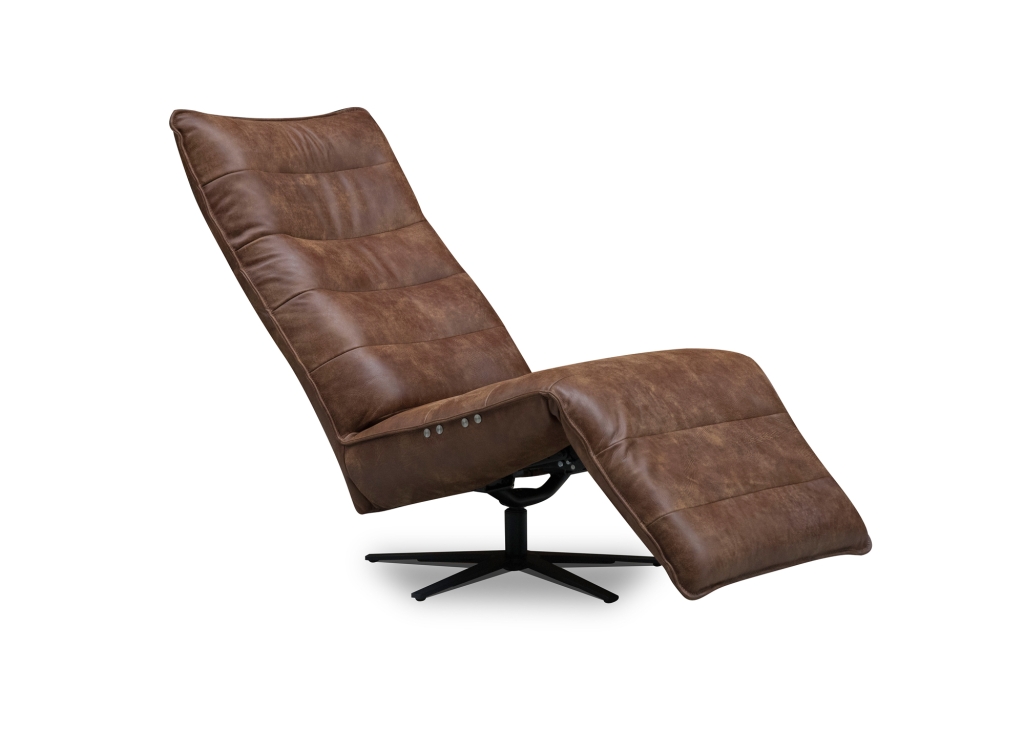 Tijuana relaxfauteuil elektrisch op accu in stof, leder of microleder