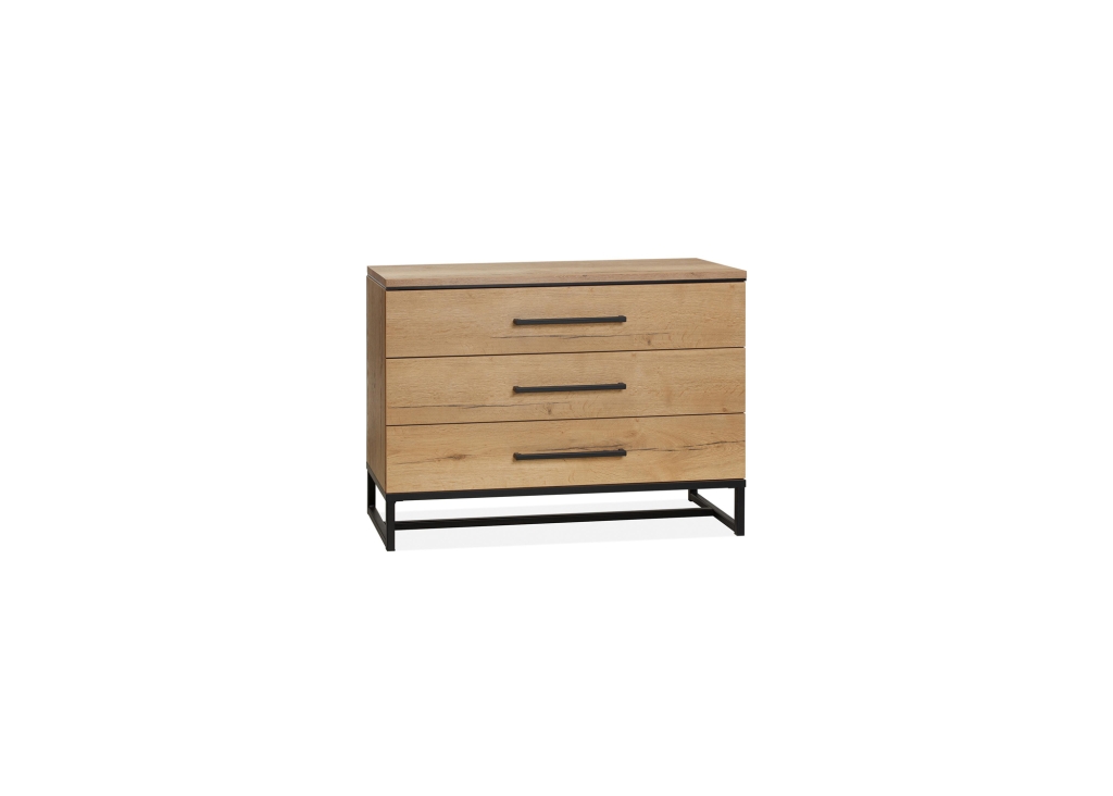 Whisper commode kast in Lamulux Natur met 3 laden