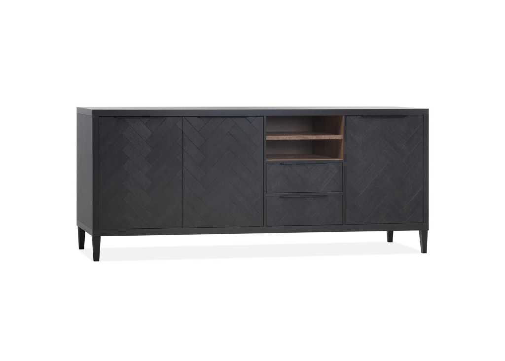 Gamma dressoir 3 deur 2 lades 2 open vakken Lamulux