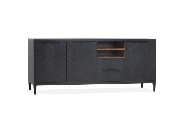 Gamma dressoir 3 deur 2 lades 2 open vakken Lamulux