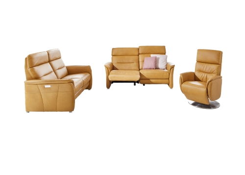 Malta banken met hoge rug en relaxfunctie + relaxfauteuil