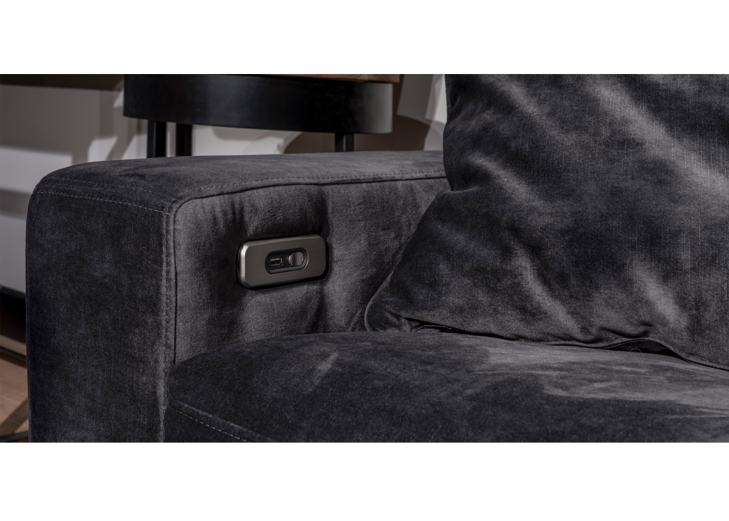 Auxerre bankenconcept met recliner bedieningsknop