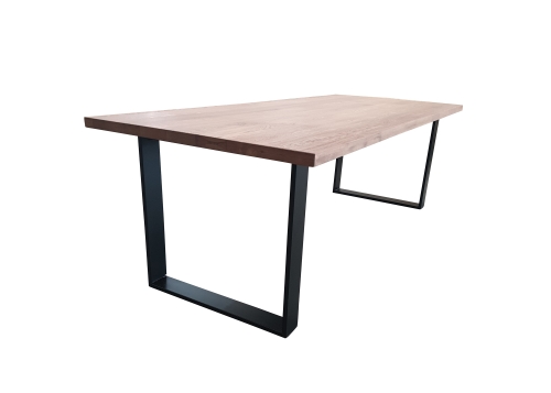 Dutch Oak Steel eettafelconcept met rechte rand