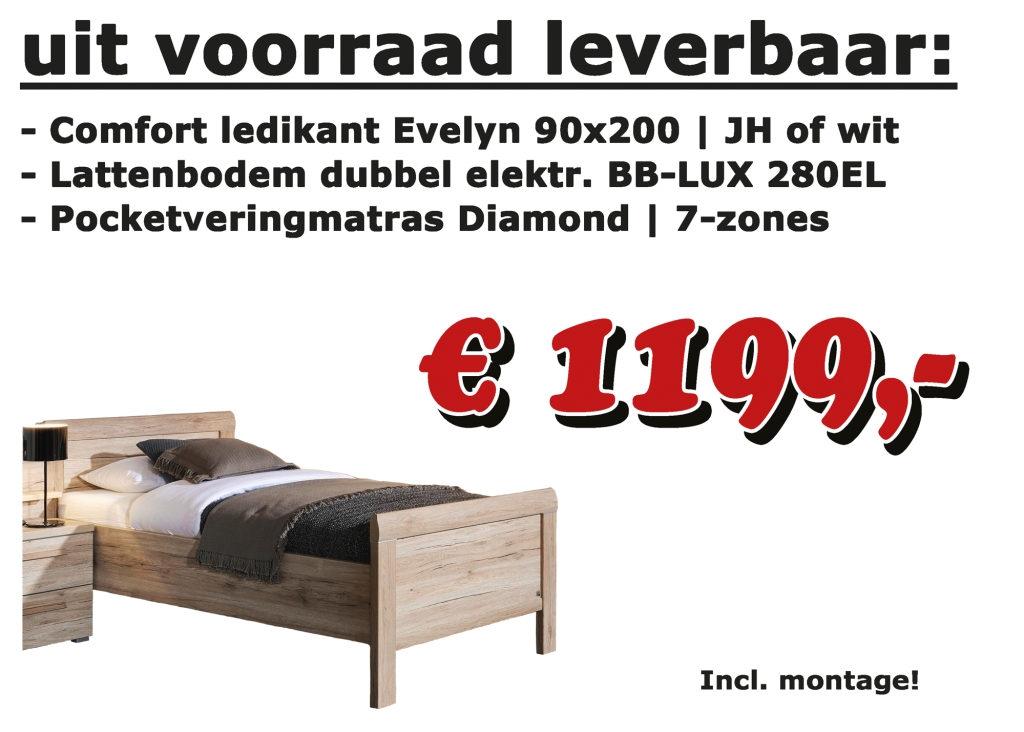 Actie seniorenbed uit voorraad leverbaar