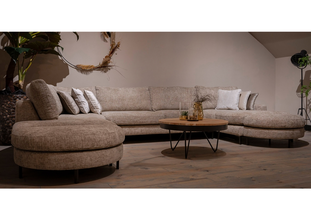 UrbanSofa Lausanne lounge- of hoekbank rond