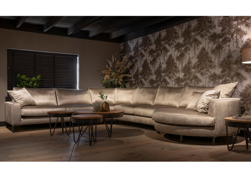 Lausanne hoek of lounge opstelling in sfeer glans