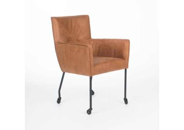 numa-armstoel-zwart-metaal-stof-microleather