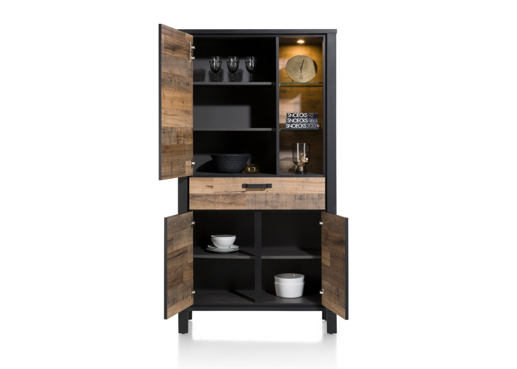 Sardinie bergkast Laminato melamine Happy@Home collectie front open
