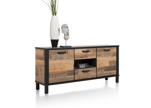 Sardinie dressoir 180 Laminato Driftwood HappyatHome persp