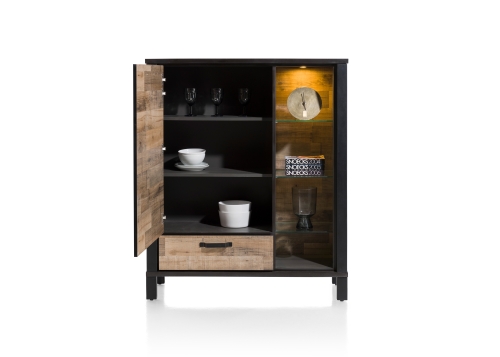 Sardinie highboard Laminato melamine Happy@Home collectie front open