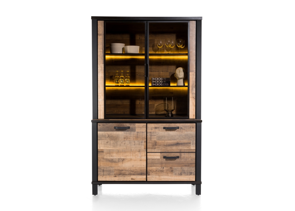 Sardinie buffetkast Primo Laminato Driftwood + LED recht