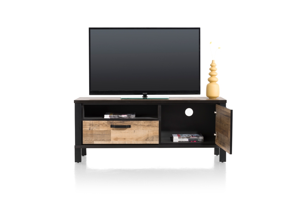 Sardinie lowboard 140 Primo Laminato Driftwood Happy@Home recht open
