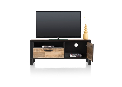 Sardinie lowboard 140 Primo Laminato Driftwood Happy@Home recht open