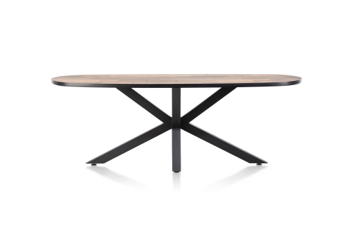 Sardinie ovale eettafel in Laminato Driftwood 220 recht