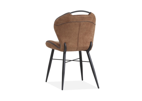 Talent eetstoelen metalen frame in 3 kleuren stof back