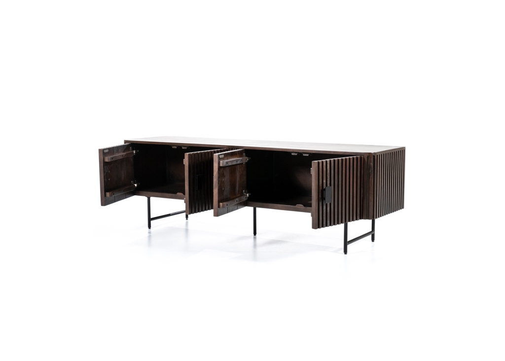 Remi TV-dressoir 4-drs recht schuin open