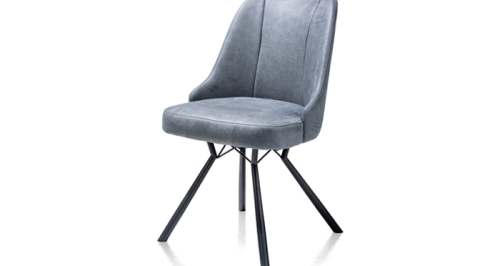 Stoel Eeefje zwarte poootjes met stof Kibo steelblue Stoel Eeefje zwarte poootjes met stof Kibo steelblue