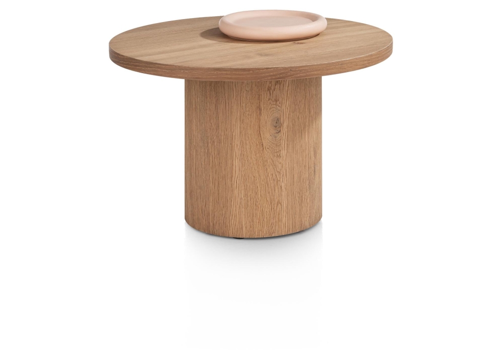 Zade bijzettafel rond uit de Happy@Home collectie + deco