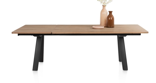 uitschuiftafel-zade-happyhome-eiken-fineer-metaal uitschuiftafel-zade-happyhome-eiken-fineer-metaal