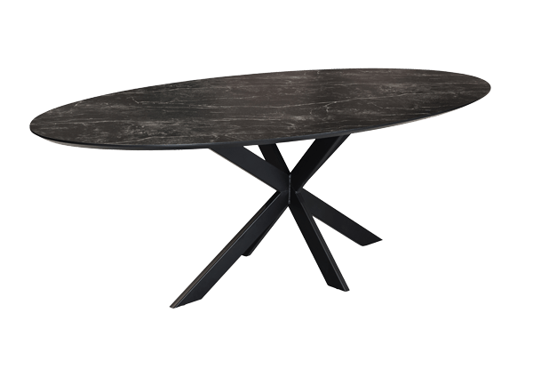 HPL eettafel met spinpoot 966 HPL eettafel met spinpoot 966