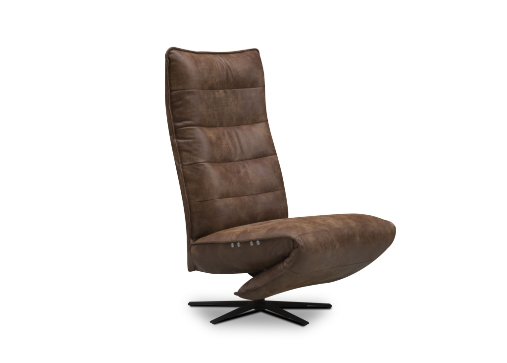 Tijuana relaxfauteuil elektrisch op accu in stof, leder of microleder dicht